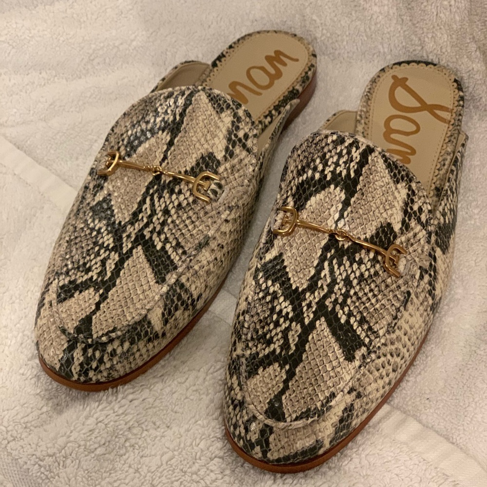 Sam Edelman Snake Skin Slides